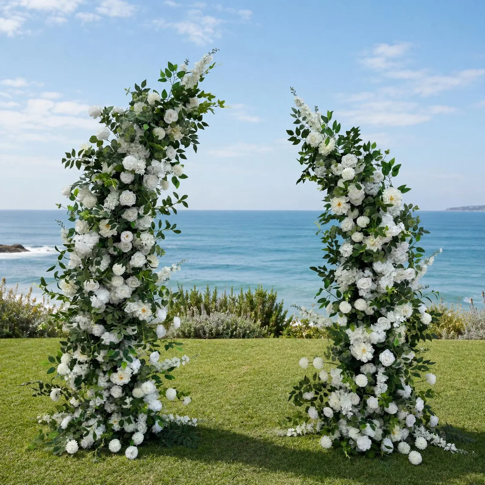 Two piece flower arch product view